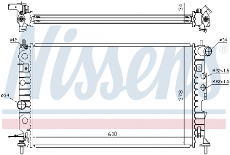 Racire - Radiator apa racire motor (transmisie automata) OPEL VECTRA B 1.6-2.5 intre 1995-2003