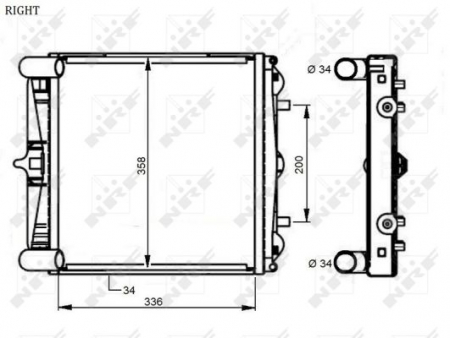Radiator apa - Radiator apa racire motor potrivit PORSCHE 911, 911 TARGA, BOXSTER 2.5-3.6 1996-2005 - (transmisie automata)