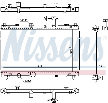 Piese Auto - Radiator apa racire motor (transmisie automata) SUZUKI VITARA 1.4/1.6/1.6D dupa 2015