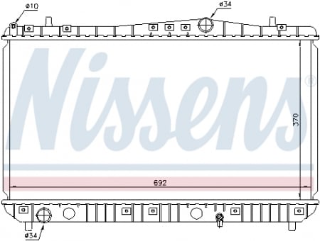 Piese Auto - Radiator apa racire motor (transmisie manuala) CHEVROLET REZZO; DAEWOO TACUMA / REZZO 1.6/1.8/2.0 dupa 2000