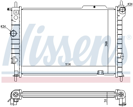 Piese Auto - Radiator apa racire motor (transmisie manuala) OPEL ASTRA F, ASTRA F CLASSIC 1.4-2.0 intre 1998-2005