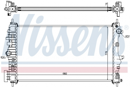 Piese Auto - Radiator apa racire motor (transmisie manuala) OPEL INSIGNIA A; SAAB 9-5 2.0/2.0ALK intre 2008-2017