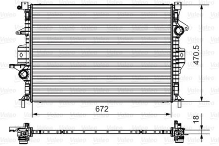 Radiator apa - Radiator apa racire motor potrivit VOLVO V40 1.6-2.0D dupa 2012 - (transmisie manuala)