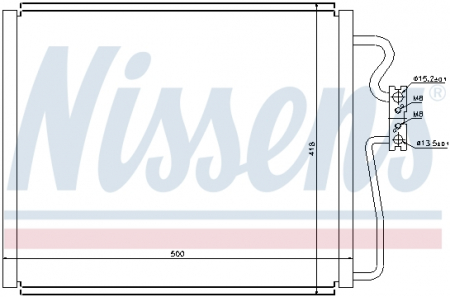 Piese Auto - Radiator clima AC BMW Seria 7 (E38) 2.5D-5.4 11.94-11.01