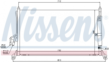 Climatizare - Radiator clima AC cu uscator INFINITI FX 3.5/4.5 intre 2003-2008