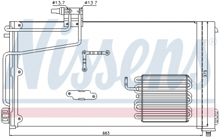 Piese Auto - Radiator clima AC cu uscator Mercedes Clasa C (CL203), C T-MODEL (S203), C (W203), CLK (C209) 2.2D/2.7D intre 2000-2009