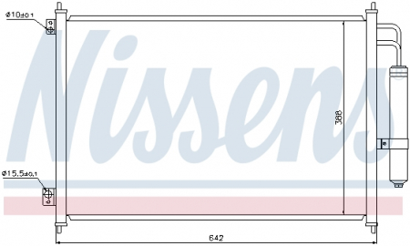 Piese Auto - Radiator clima AC cu uscator NISSAN X-TRAIL 2.0/2.0D/2.5 intre 2007-2013