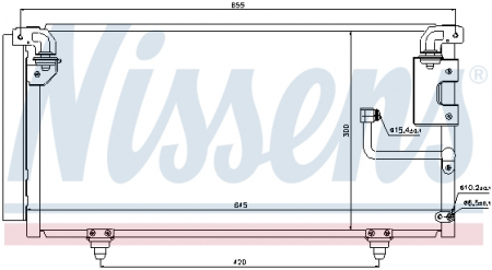 Piese Auto - Radiator clima AC cu uscator SUBARU LEGACY IV, OUTBACK 2.0D dupa 200812.09