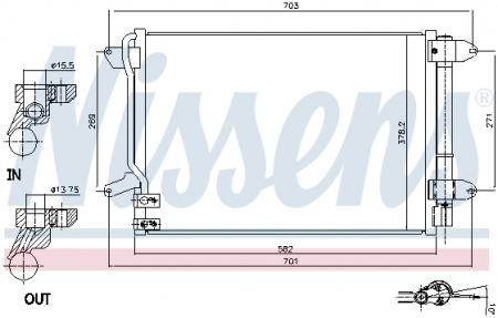 Piese Auto - Radiator clima AC cu uscator VW BEETLE, JETTA IV 1.2-2.5 dupa 2010