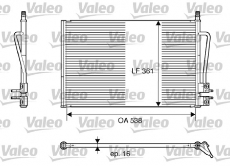 Climatizare - Radiator clima AC FORD FIESTA V, FUSION 1.25-2.0 intre 2001-2012