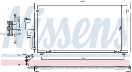 Piese Auto - Radiator clima AC MITSUBISHI GALANT VI 2.0-2.5 intre 1996-2004