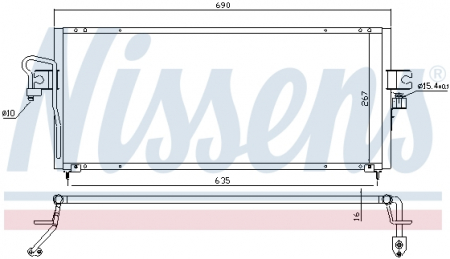 Piese Auto - Radiator clima AC NISSAN ALMERA I 1.4/1.6/2.0D intre 1995-2000