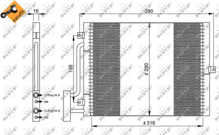 Piese Auto - Radiator clima AC PORSCHE 911, 911 TARGA, BOXSTER 2.5-3.6 intre 1996-2005