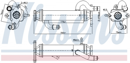 Radiator EGR potrivit FIAT DUCATO 2.3D 07.06- [2]