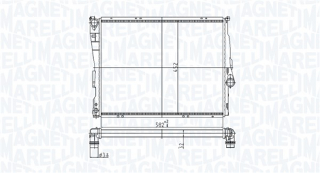 Radiator apa - Radiator motor (Automat/Manual) potrivit BMW 1 (E87), 3 (E46), Z4 (E85), Z4 (E86) 1.6-3.2