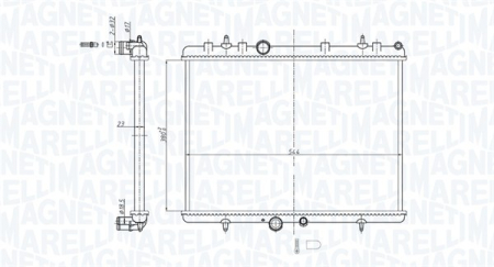 Radiator apa - Radiator motor potrivit CITROEN BERLINGO, BERLINGO MULTISPACE, BERLINGO/MINIVAN, C2, C2 ENTERPRISE, C3 PICASSO, C4, C4 GRAND PICASSO I, C4 GRAND PICASSO II 1.2-Electric dupa 2001 (automat/manual)