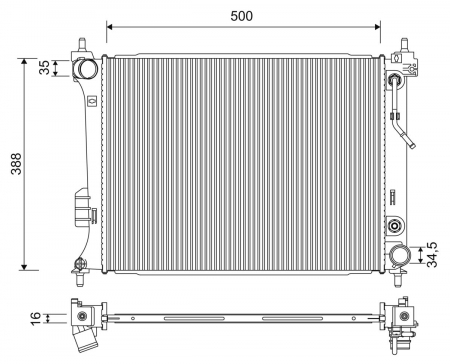 Radiator motor (Automat/Manual) potrivit HYUNDAI I20 I 1.2/1.4/1.6 [2]