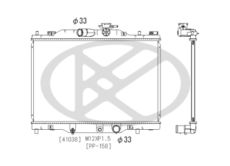 Radiator motor potrivit MAZDA CX-3 2.0 dupa 2015 (automat/manual) [1]