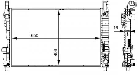 Radiator motor (Automat/Manual) potrivit MERCEDES A (W169), B SPORTS TOURER (W245) 1.5-2.0D [0]