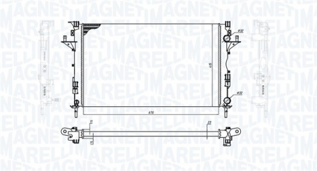 Racire - Radiator motor (Automat/Manual) potrivit RENAULT ESPACE IV, LAGUNA II, VEL SATIS 1.6-2.2D
