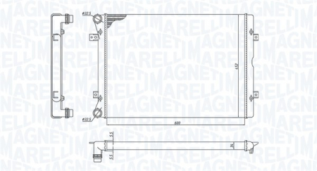 Radiator apa - Radiator motor potrivit SEAT ALHAMBRA; VW SHARAN 1.9D/2.0D 2000-2010 (automat/manual)