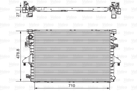 Radiator motor potrivit VW CALIFORNIA T5 CAMPER, MULTIVAN T5, TRANSPORTER T5, TRANSPORTER T6 / CARAVELLE T6 2.0/2.0CNG/2.0D 2003-2019 (automat/manual) [1]