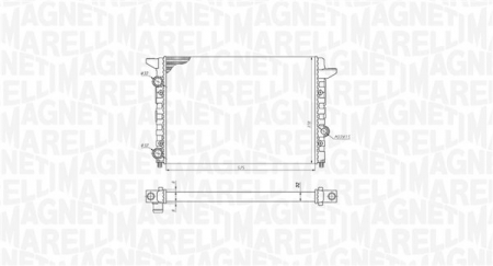 Radiator apa - Radiator motor potrivit VW PASSAT B3/B4 1.6-2.0 (Automat/Manual)