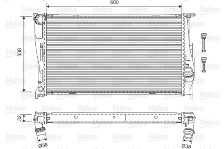 Radiator motor potrivit BMW 1 (E82), 1 (E88), 3 (E90), 3 (E91), 3 (E92), 3 (E93), X1 (E84), Z4 (E89) 1.6/2.0/3.0 (Automat) [2]