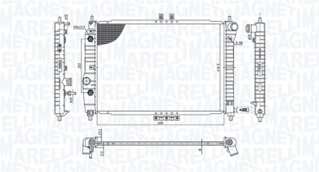 Radiator apa - Radiator motor potrivit DAEWOO KALOS 1.4 dupa 2003 (automat)