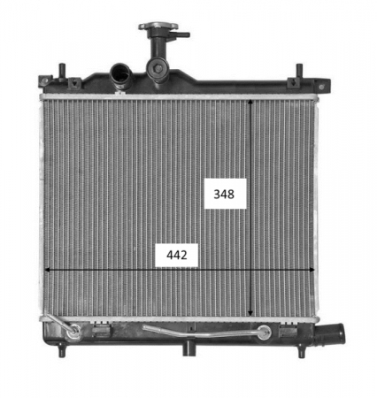 Radiator apa - Radiator motor potrivit HYUNDAI I10 I 1.2 pana in 2013 - (Automat)