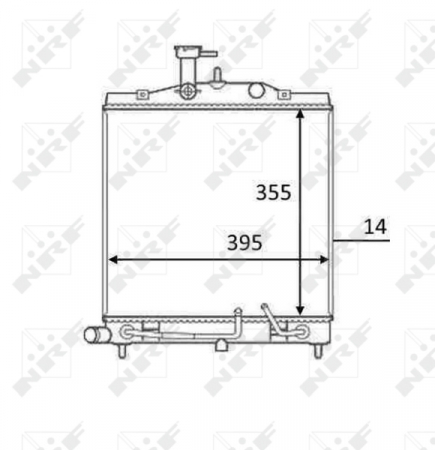 Radiator apa - Radiator motor (Automat) potrivit KIA PICANTO 1.1