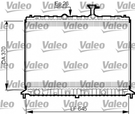 Radiator apa - Radiator motor (Automat) potrivit KIA RIO II 1.4/1.6