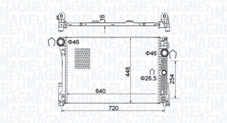 Radiator motor (Automat) potrivit MERCEDES C (C204), C (C205), C T-MODEL (S204), C T-MODEL (S205), C (W204), C (W205), E (A207), E (C207), E T-MODEL (S212), E (W212), GLK (X204) 1.6-3.5