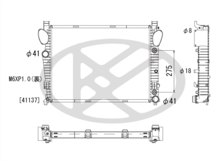 Radiator motor potrivit MERCEDES S (W220, V220), S (W221, V221) 2.8-3.7 1998-2013 (automat) [1]