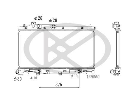 Radiator motor potrivit SUBARU FORESTER 2.0D dupa 2013 (automat) [1]
