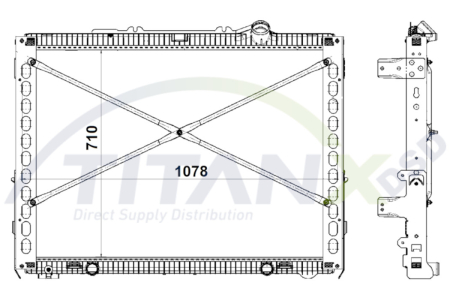 Radiator motor EURO 6 potrivit DAF CF 1DB2022-1NA06-PX-7239 dupa 2013 (cu carcasa) [1]
