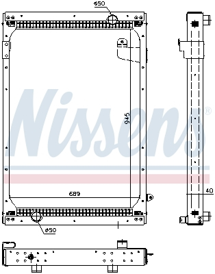 Radiator motor potrivit MAN ÜL D2866LUH20-D2866LUH51 dupa 1996 (cu carcasa) [1]
