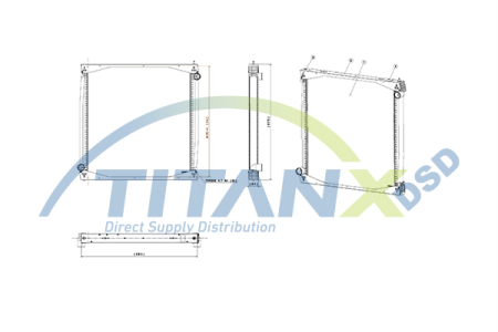 Radiator motor potrivit SCANIA 4, G I, P I, R I; VW WORKER DC11.01-DT12.08 dupa 1995 (cu carcasa) [1]