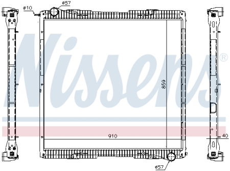 Radiator motor potrivit SCANIA G I, P I, R I DC09.108-DT12.18 2003-2019 (cu carcasa) [1]