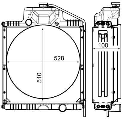 Radiator motor potrivit CLAAS CELTIS 4045-4045TRT72 (cu rama) [3]