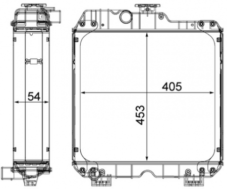 Radiator motor (cu rama) potrivit NEW HOLLAND T4 POWER STAR, TD3 01.11- [3]
