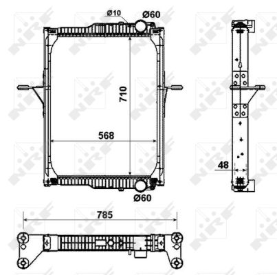 Radiator motor potrivit RVI MIDLUM; VOLVO FL II D7E240-DXi7 dupa 2006 (cu rama) [2]