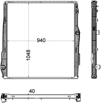 Radiator motor potrivit SCANIA P I, R I, R II, T DC11.08-DT16.08 dupa 2004 (cu rama) [3]