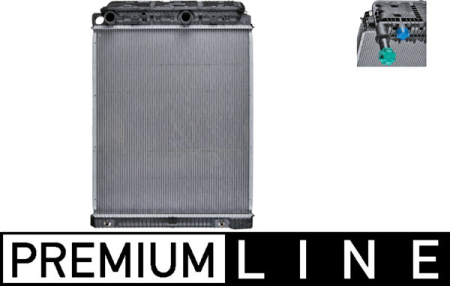 Radiator apa - Radiator motor potrivit MERCEDES ATEGO, ATEGO 2, AXOR, AXOR 2, CITO (O 520), MK OM401.979-OM926.990 dupa 1987 (fara carcasa, cu un racitor de ulei)