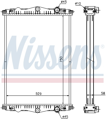 Radiator motor potrivit DAF CF 65, LF 55 CE184C-GR210S1 dupa 2001 (fara carcasa) [1]