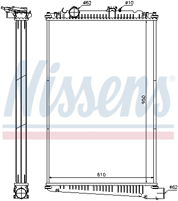 Radiator motor potrivit DAF CF 85 MX265-XF355M 2001-2020 (fara carcasa) [1]