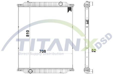 Radiator motor potrivit MAN LION'S CITY, NÜ D0826LUH13-D2866LUH35 dupa 1998 (fara carcasa) [1]