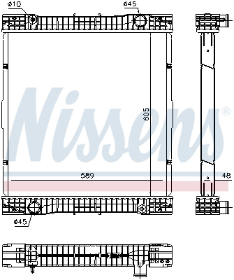 Radiator motor potrivit MERCEDES CITARO 2, CITARO (O 530) OM457.934-OM909.921 dupa 1998 (fara carcasa) [1]