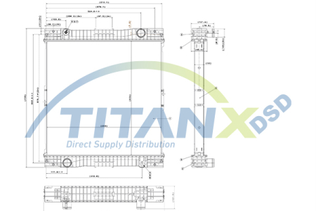 Radiator motor potrivit MERCEDES CITARO (O 530) OM457.934-OM909.921 dupa 1998 (fara carcasa) [1]