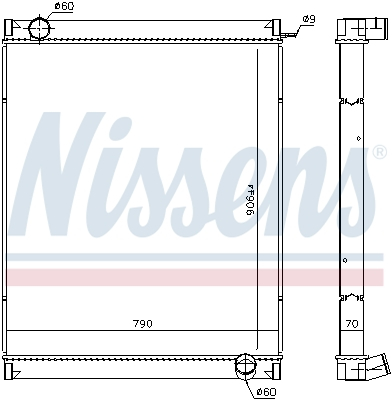 Radiator motor potrivit RVI ILIADE; IRISBUS EUROCLASS F2BE0682B/MIDR06.20.45M41/MIDR06.23.56A/41 dupa 1997 (fara carcasa) [1]